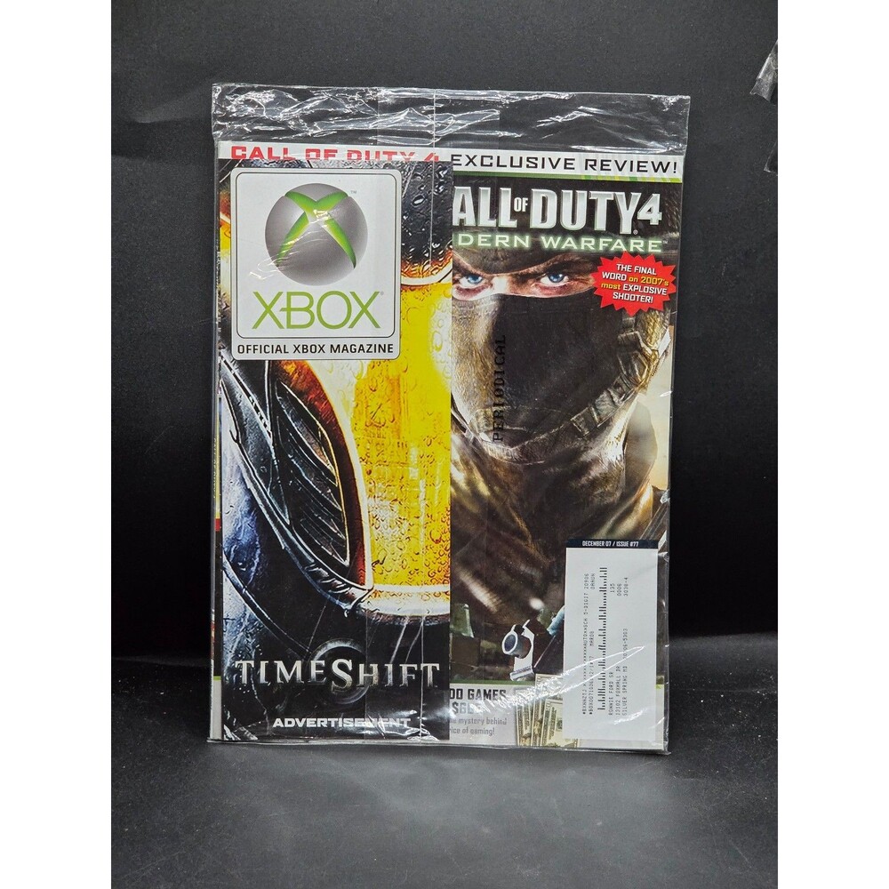 Official Xbox Magazine OXM #77 Dec 2007 Call of Duty 4 Modern Warfare Sealed